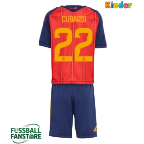 Spanien Pau Cubarsi #22 Replik Heimtrikot Kinder WM 2026 Kurzarm (+ Kurze Hosen)